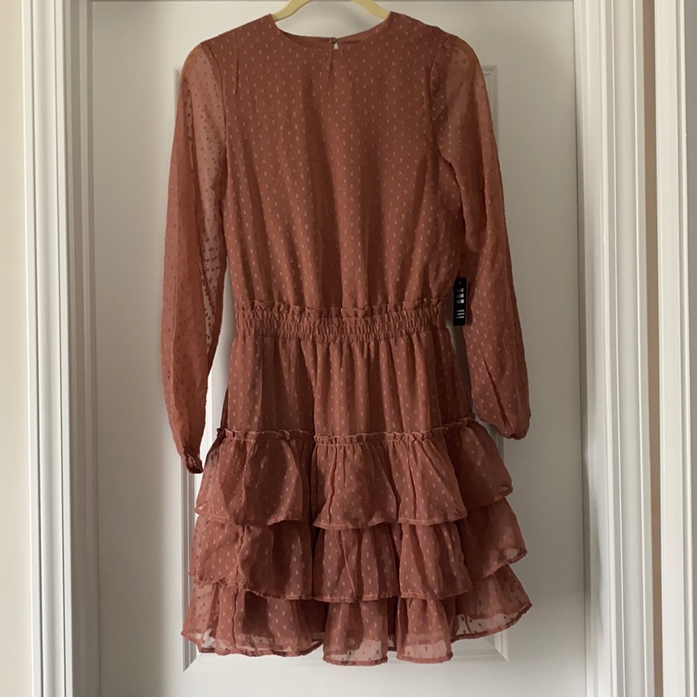 Express Mini Ruffled Dress. NEW WITH TAGS - Picture 5 of 6